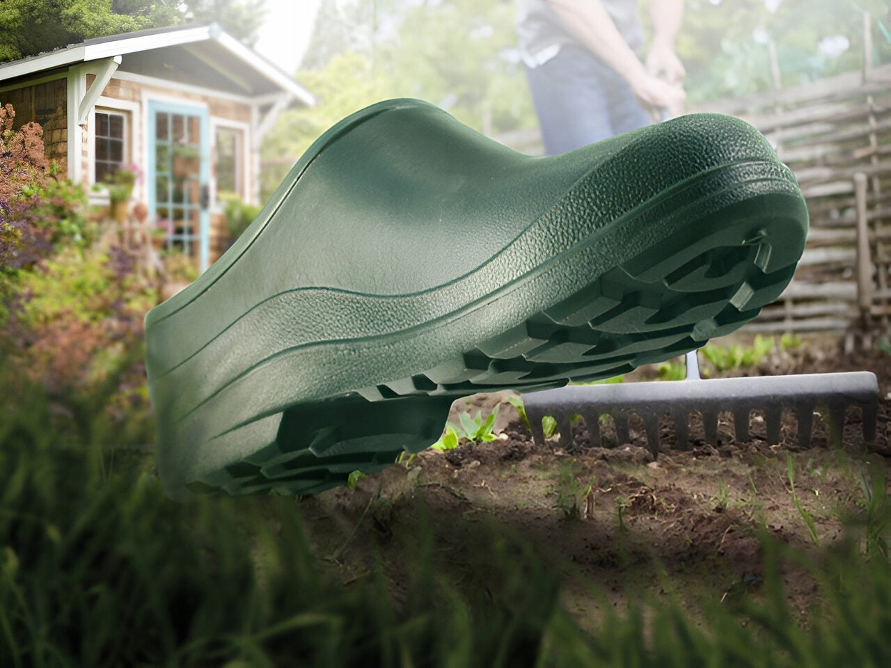 Putų šlepetės Lenkiškos Sodo mediena Vyriškos Lengvos EVA Pilnos 44