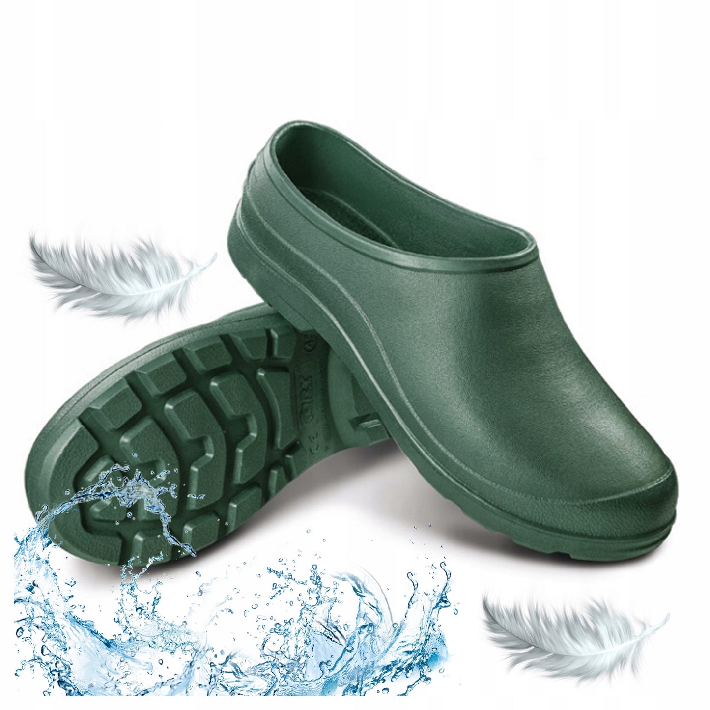 Putų šlepetės Lenkiškos Sodo mediena Vyriškos Lengvos EVA Pilnos 44