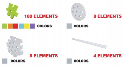 Meli Basic Constructor kaladėlės, 200 vnt.