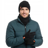 Vyriškas žiemos komplektas: kepurė, mova, skarą, pirštinės