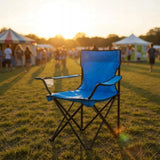 Sulankstoma turistinė meškeriojimo kėdė su gėrimų laikikliu, tvirta, Fotelis Goliat