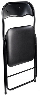 Sulankamas banketinis kėdžių komplektas, juodos spalvos, 4 vnt.