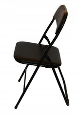 Sulankamas banketinis kėdžių komplektas, juodos spalvos, 4 vnt.