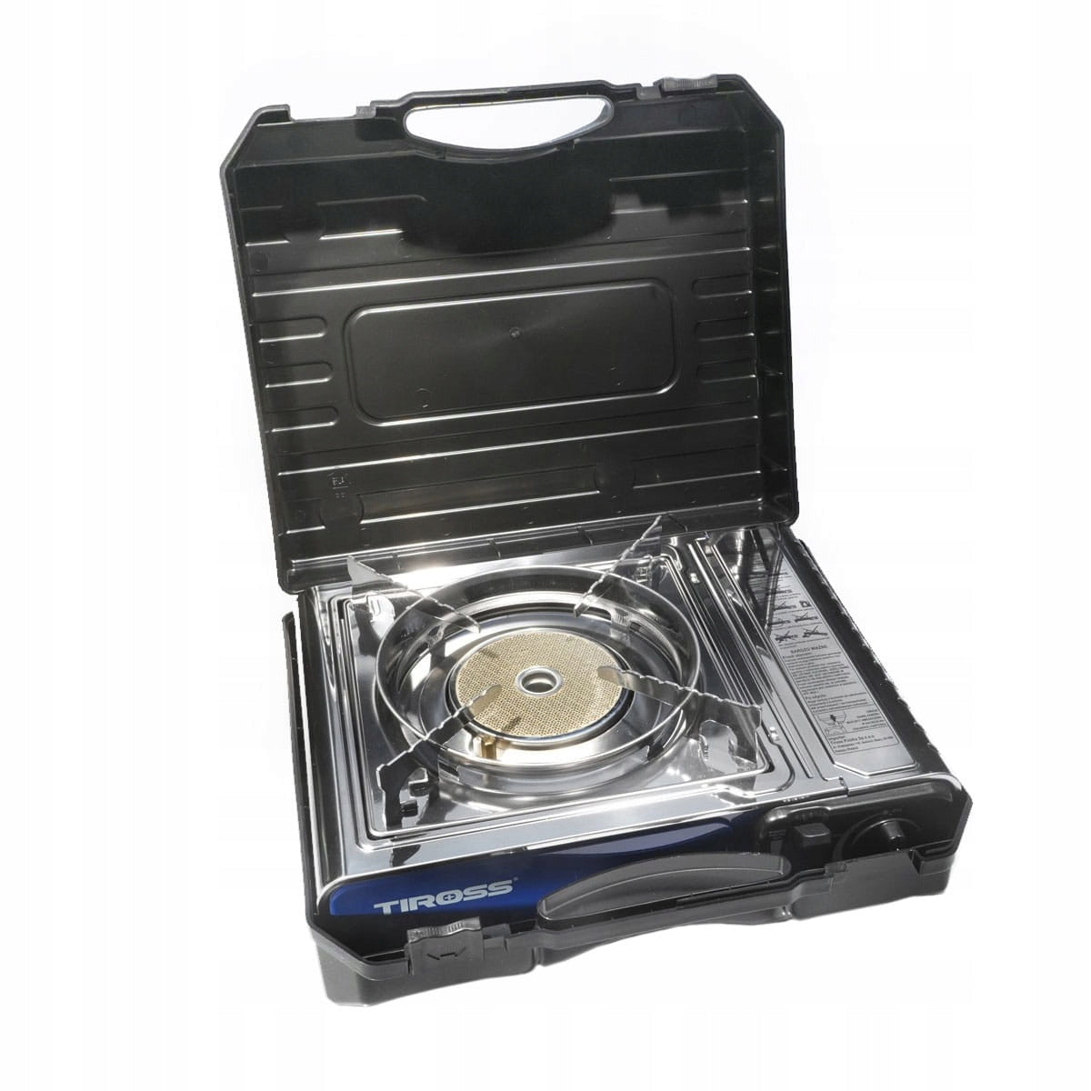 Kempingo viryklė Keramikinis degiklis Tiross TS-266 Lagaminas pridedamas