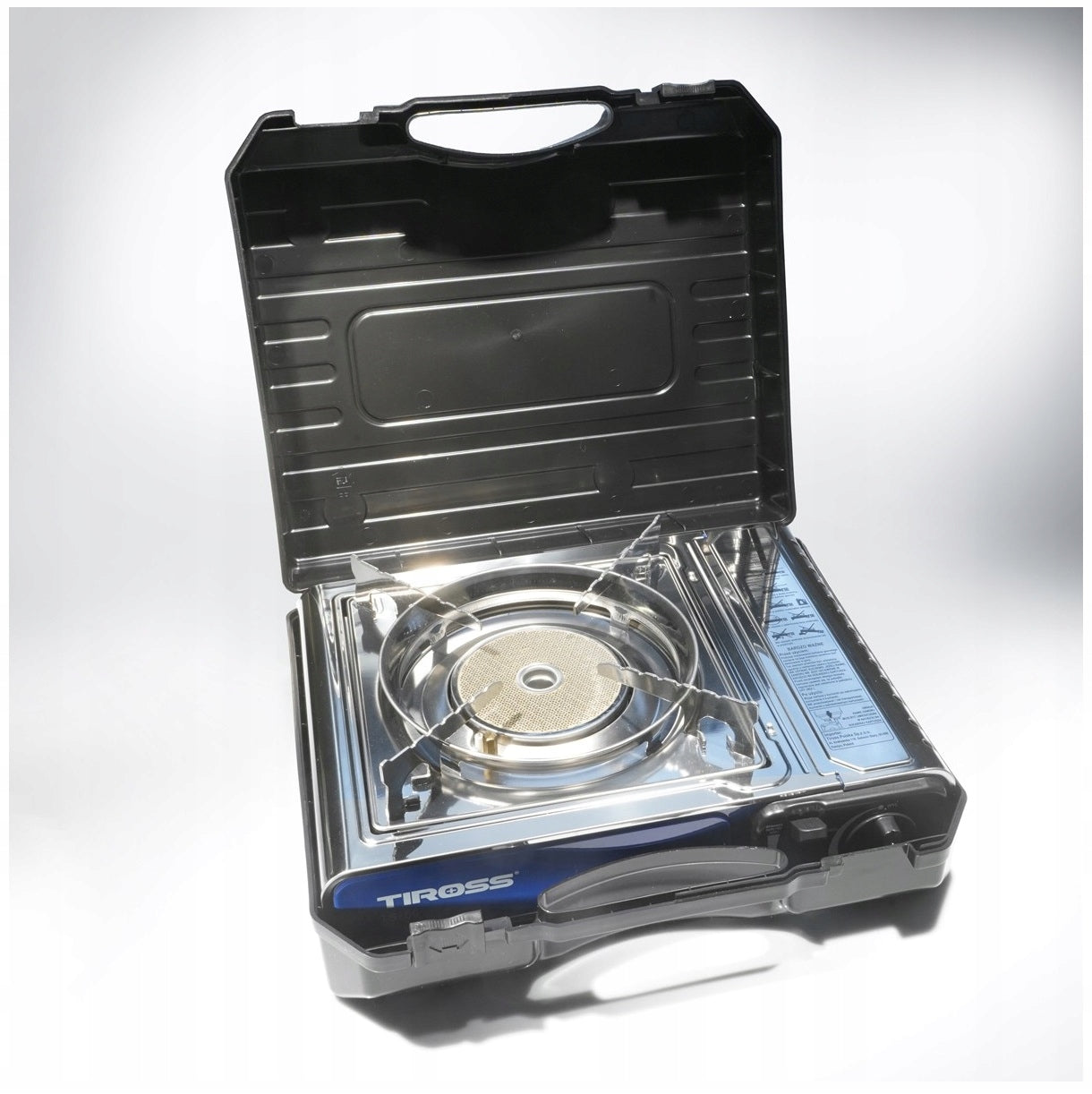 Kempingo viryklė Keramikinis degiklis Tiross TS-266 Lagaminas pridedamas