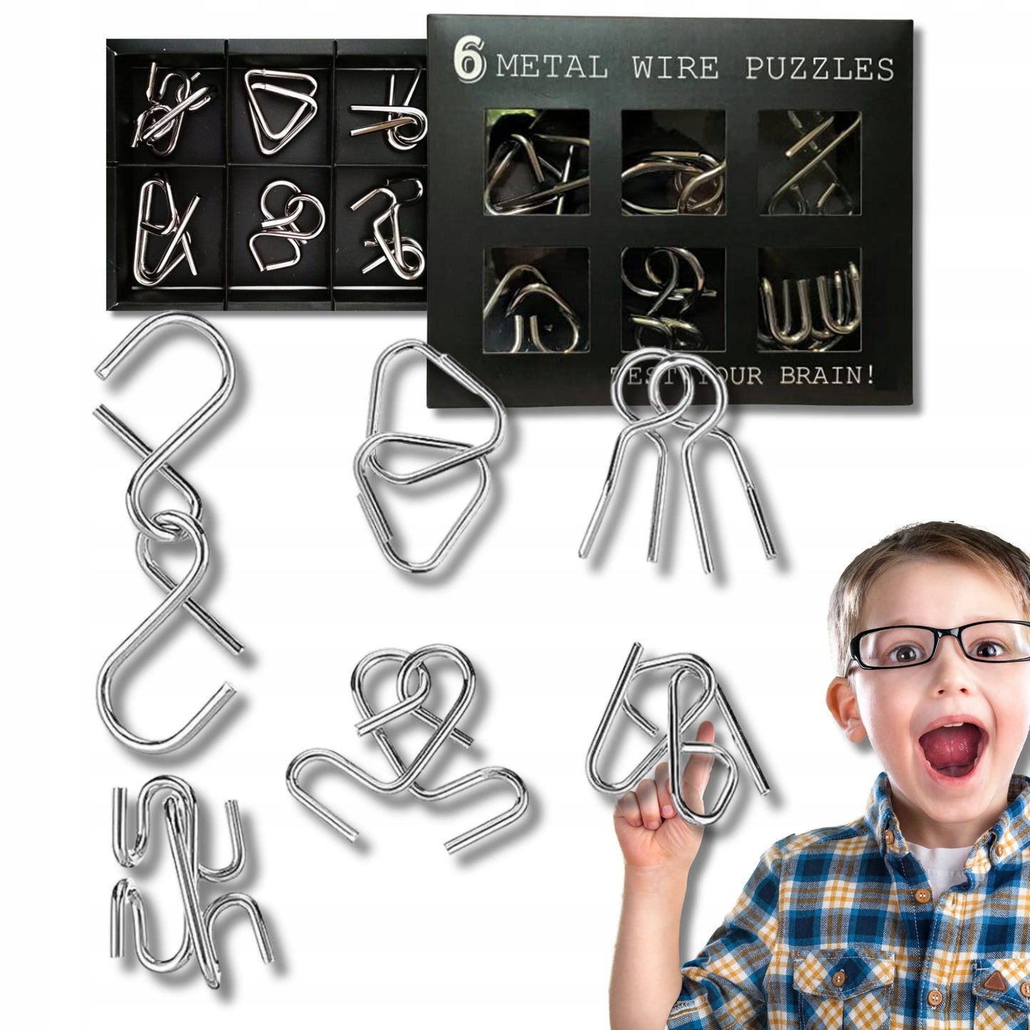 METALINIAI GALVOSŪKIAI LOGINIS DĖLIONĖ iq LOGINIAI ŽAIDIMAI VAIKAMS rinkinys