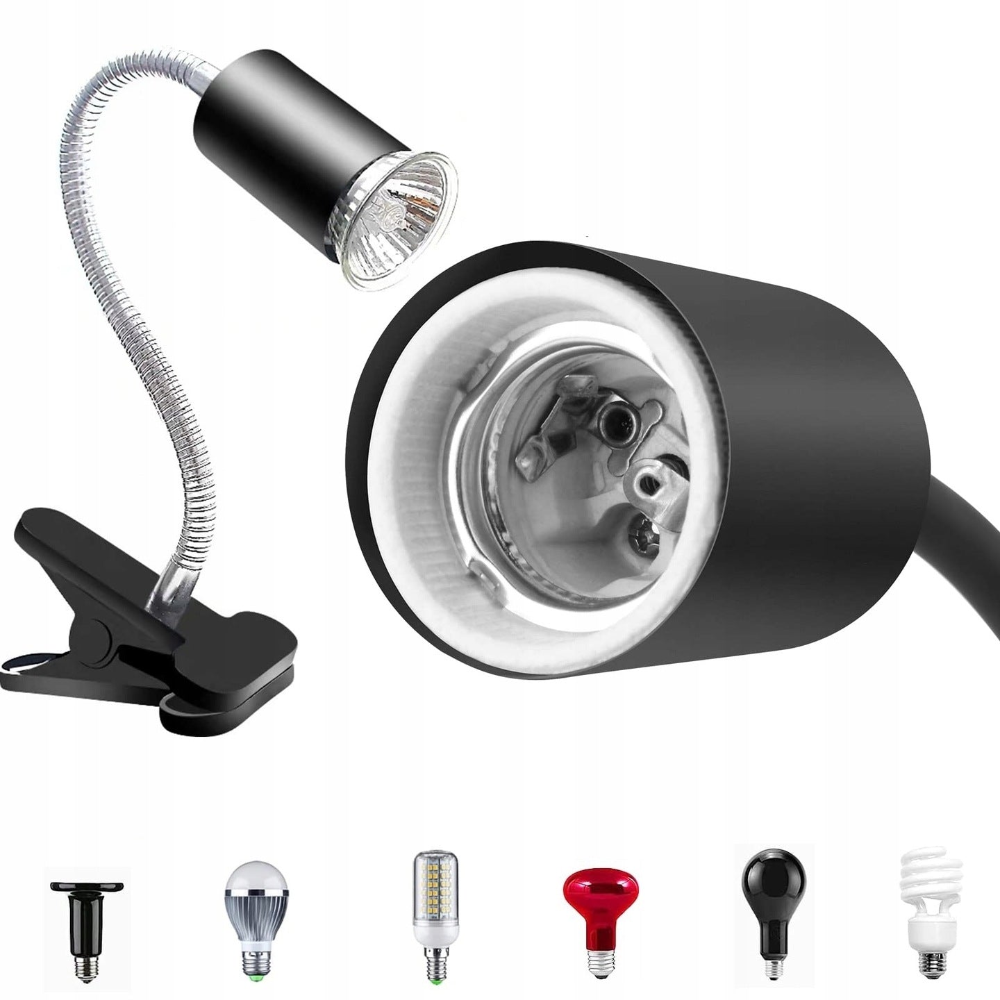 ŠILDYMO LEMPA VĖŽLYS, 2 UVA UVB LEMPUTĖS ŠILDYMO LEMPA ROPLIAMS TERARIUMUI