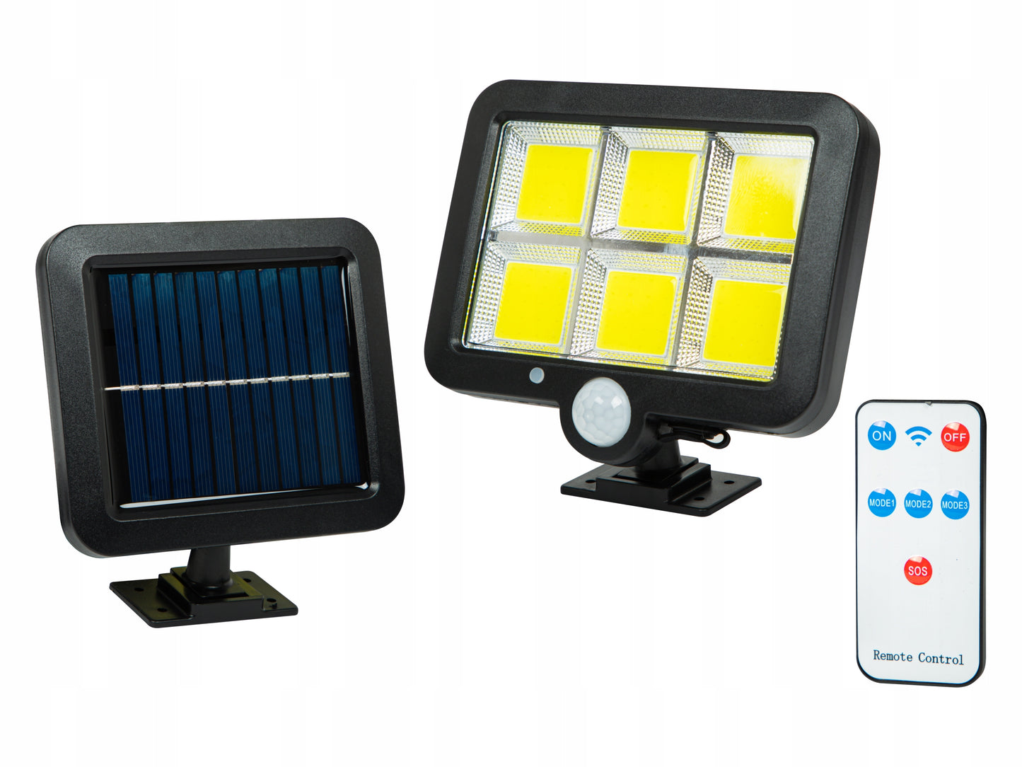 LED SAULĖS ŠVIESTUVAS SU JUDĖSIO IR SUTEMŲ JUTIKLIU LAUKO HALOGENAS SODUI