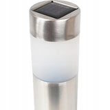 Saulės šviestuvas sodo įsmeigiamas 4 vnt. sidabrinis su sutemų jutikliu sodui