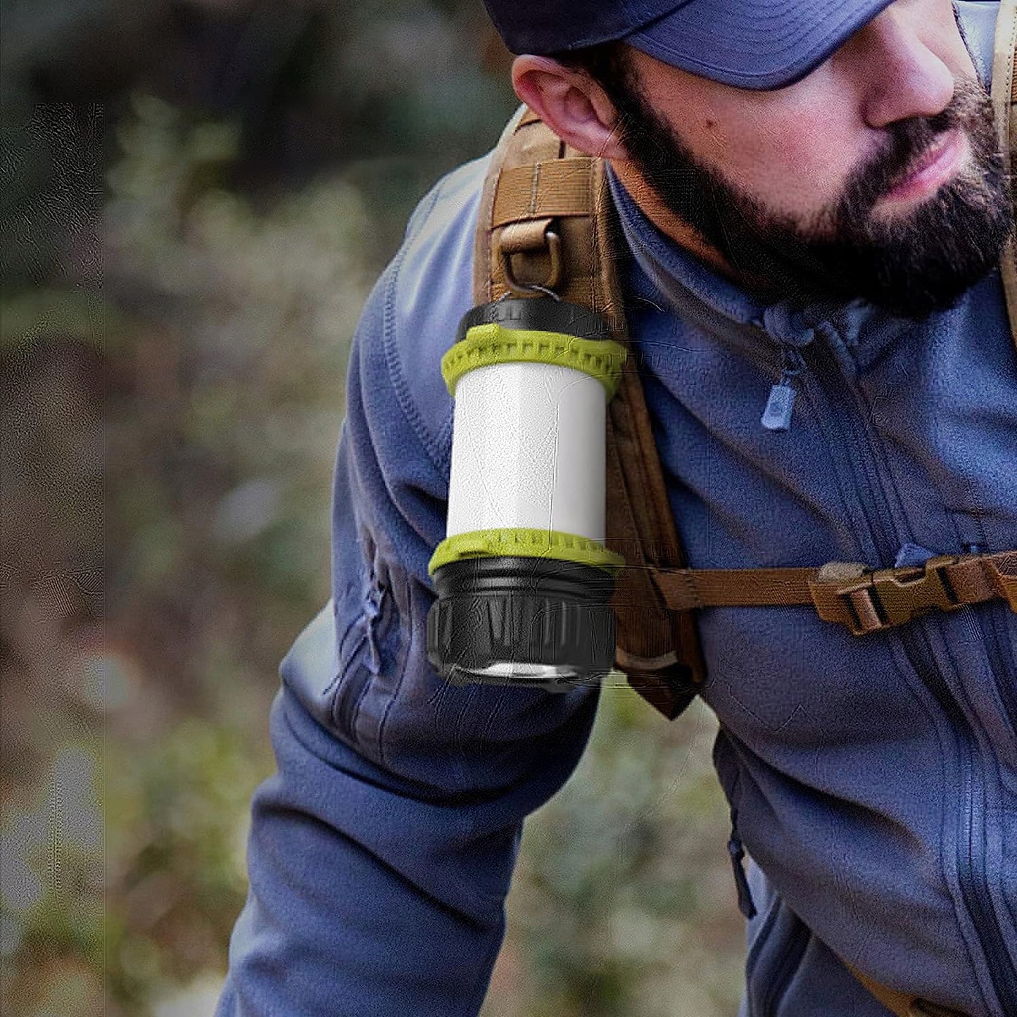 TURISTINĖ LED LEMPA KEMPINGO ŽIBINTUVĖLIS POWERBANK