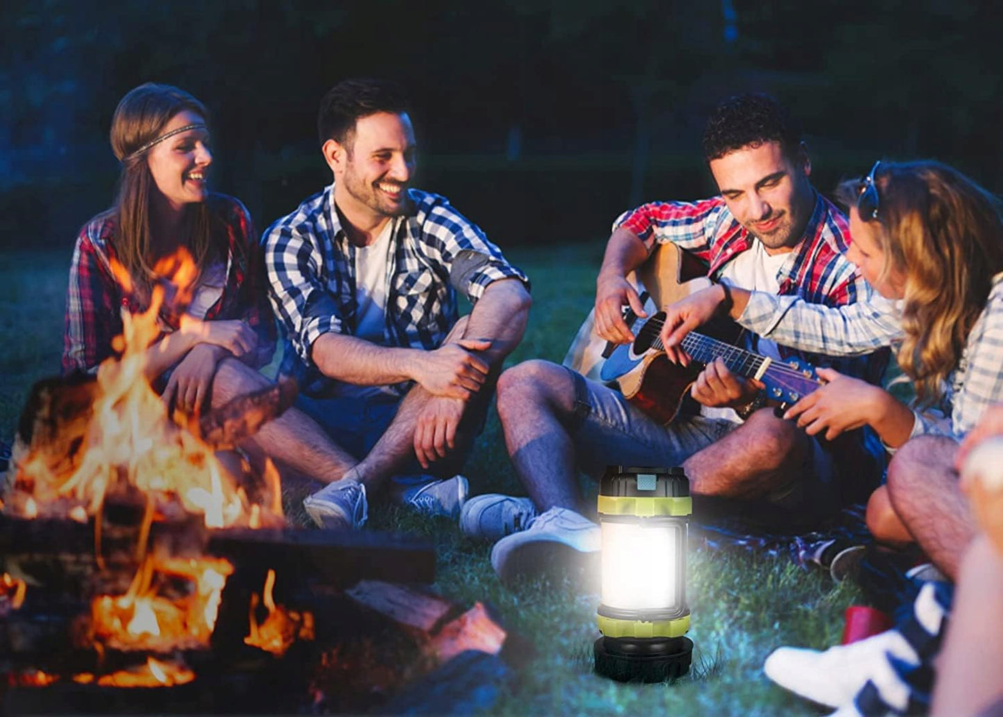 TURISTINĖ LED LEMPA KEMPINGO ŽIBINTUVĖLIS POWERBANK