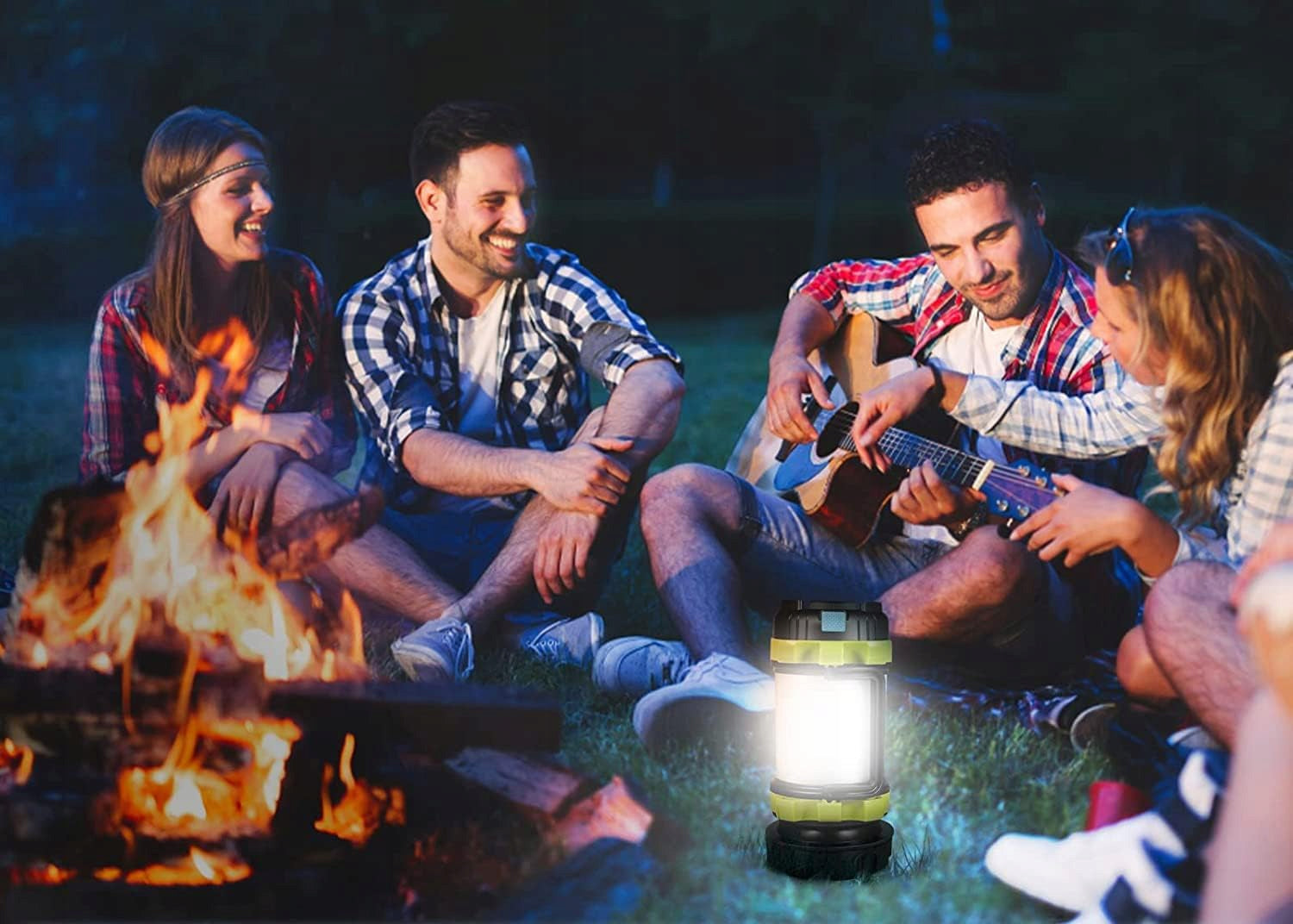 TURISTINĖ LED LEMPA KEMPINGO ŽIBINTUVĖLIS POWERBANK