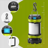 TURISTINĖ LED LEMPA KEMPINGO ŽIBINTUVĖLIS POWERBANK