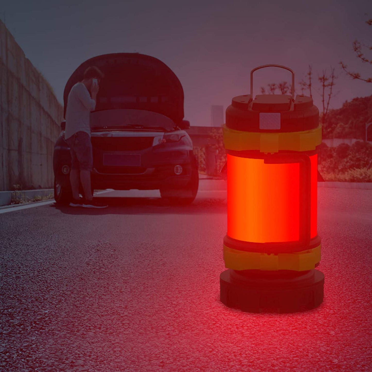 TURISTINĖ LED LEMPA KEMPINGO ŽIBINTUVĖLIS POWERBANK