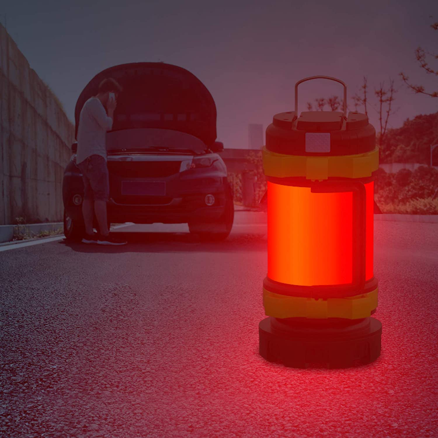 TURISTINĖ LED LEMPA KEMPINGO ŽIBINTUVĖLIS POWERBANK