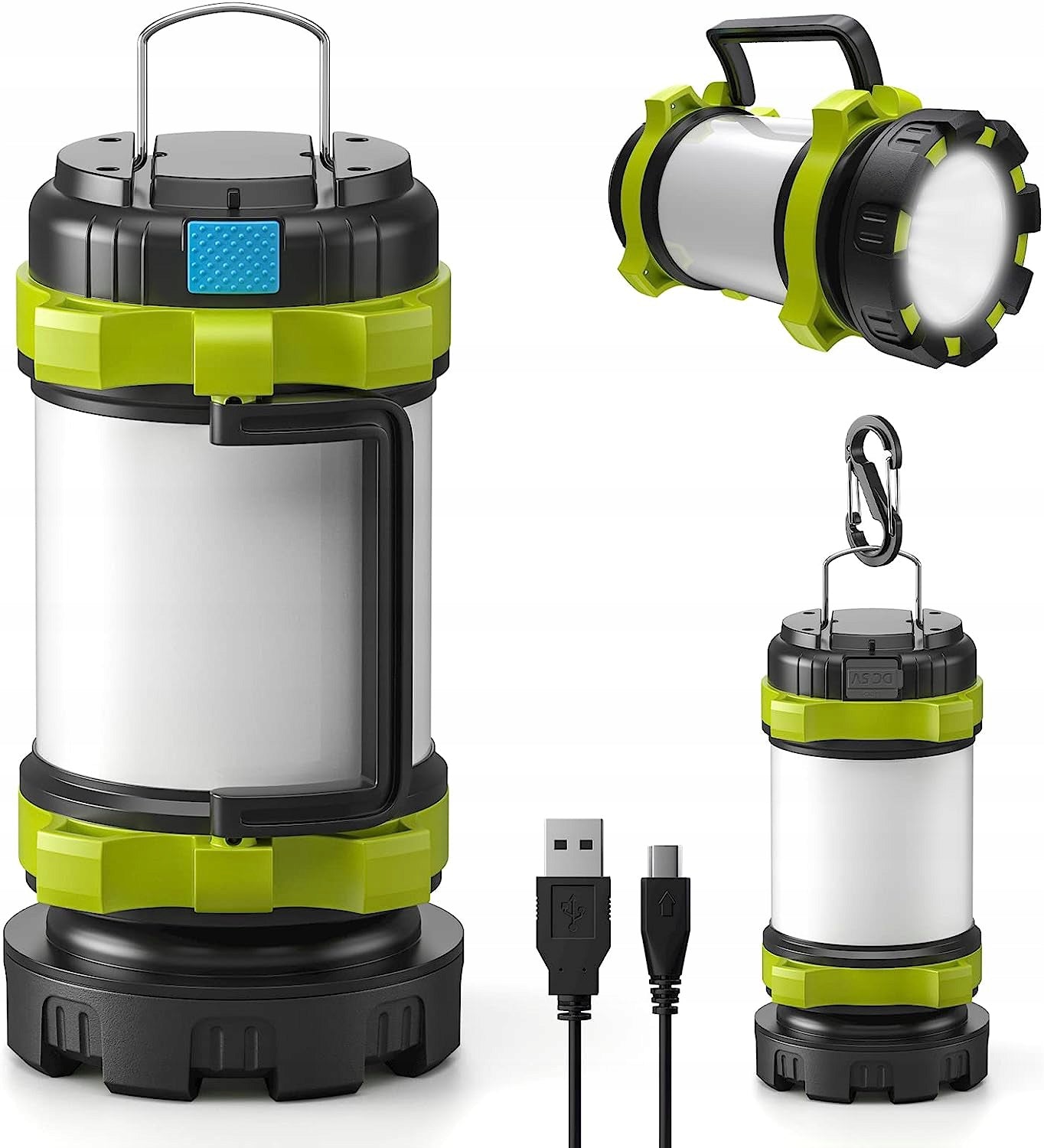 TURISTINĖ LED LEMPA KEMPINGO ŽIBINTUVĖLIS POWERBANK