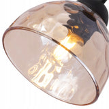 PAKABINAMAS SIENINIS ŠVIETUVAS KRIKŠTAS JUODA STIKLINĖ JUOSTA VIRŠ STALO SALOS LOFT