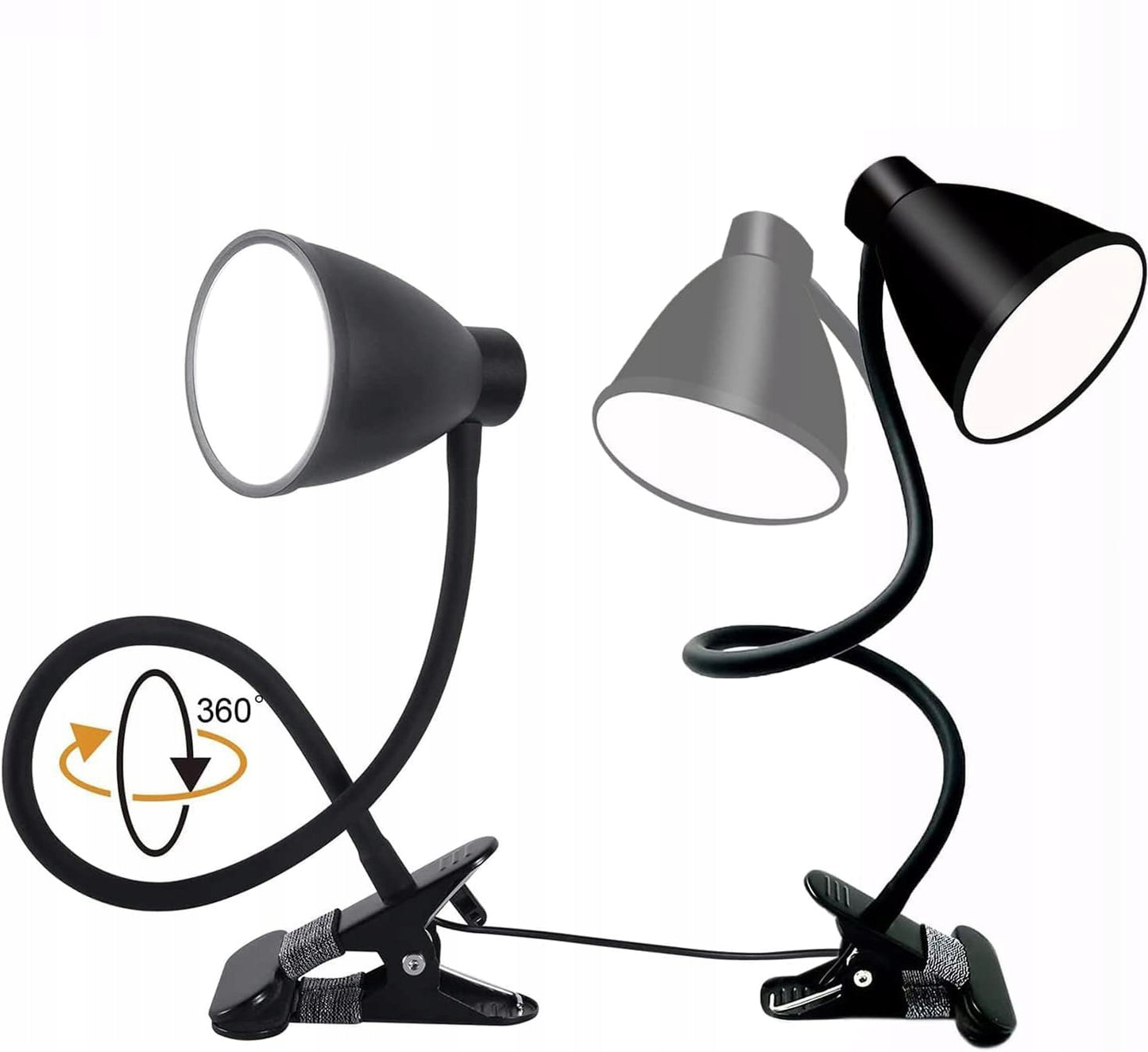 USB KNYGŲ SKAITYMO LEMPUTĖ, NAKTINĖ LEMPUTĖ SU SEGTUKU, DAUGIAFUNKCĖ LED