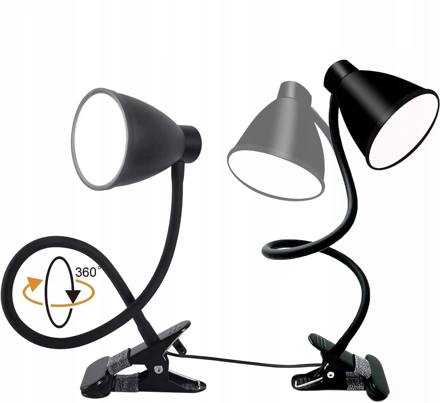 USB KNYGŲ SKAITYMO LEMPUTĖ, NAKTINĖ LEMPUTĖ SU SEGTUKU, DAUGIAFUNKCĖ LED