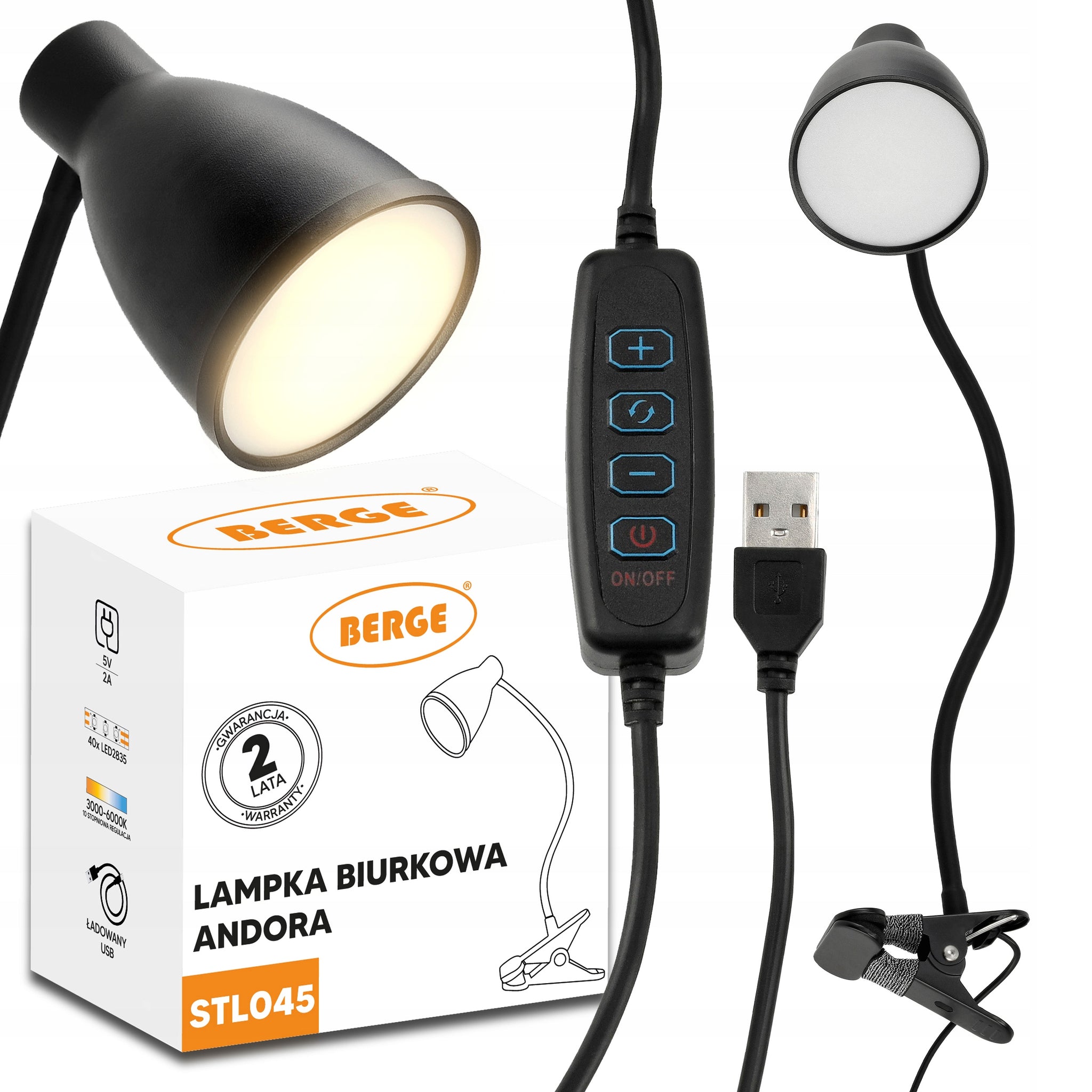 USB KNYGŲ SKAITYMO LEMPUTĖ, NAKTINĖ LEMPUTĖ SU SEGTUKU, DAUGIAFUNKCĖ LED