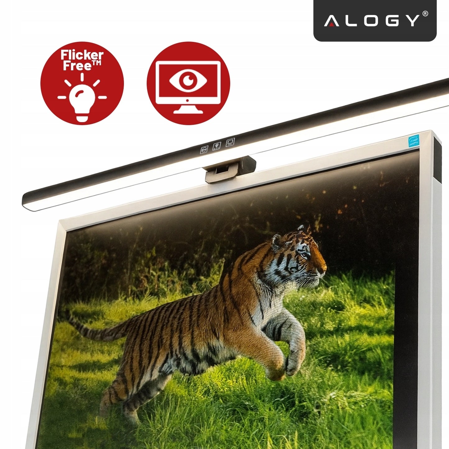 LED monitoriaus lemputė, plati stalas, reguliuojama, lietimui jautri, 60cm XL