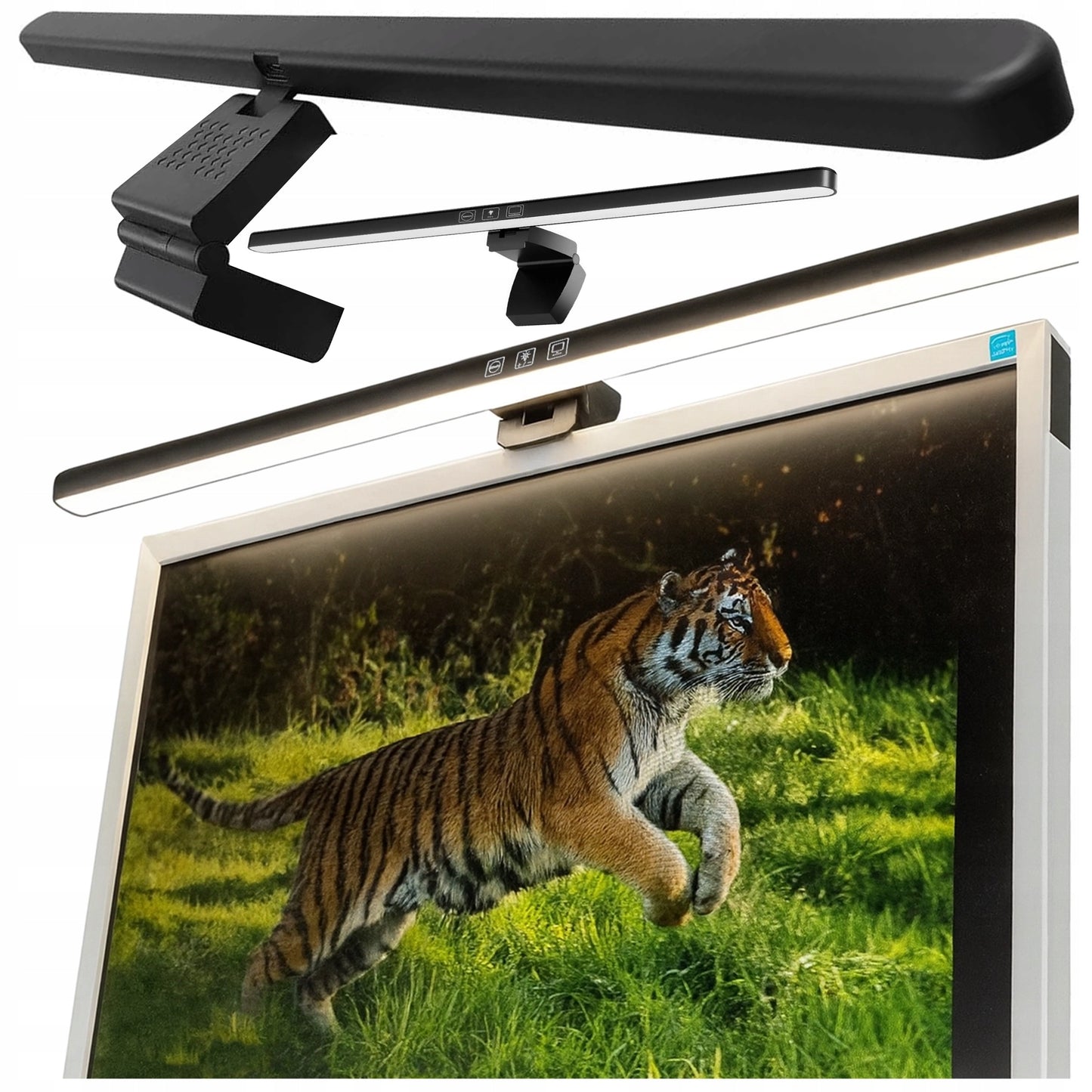 LED monitoriaus lemputė, plati stalas, reguliuojama, lietimui jautri, 60cm XL