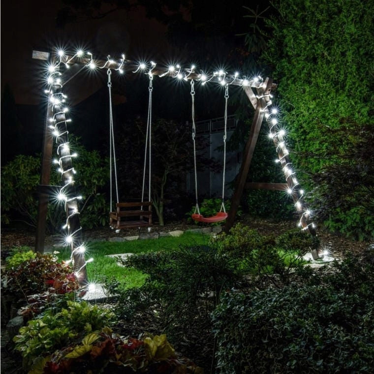 Kalėdinės lemputės 200 LED daugiaspalvės, papildomas lizdas, galima jungti