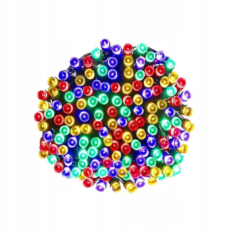 Kalėdinės lemputės 200 LED daugiaspalvės, papildomas lizdas, galima jungti