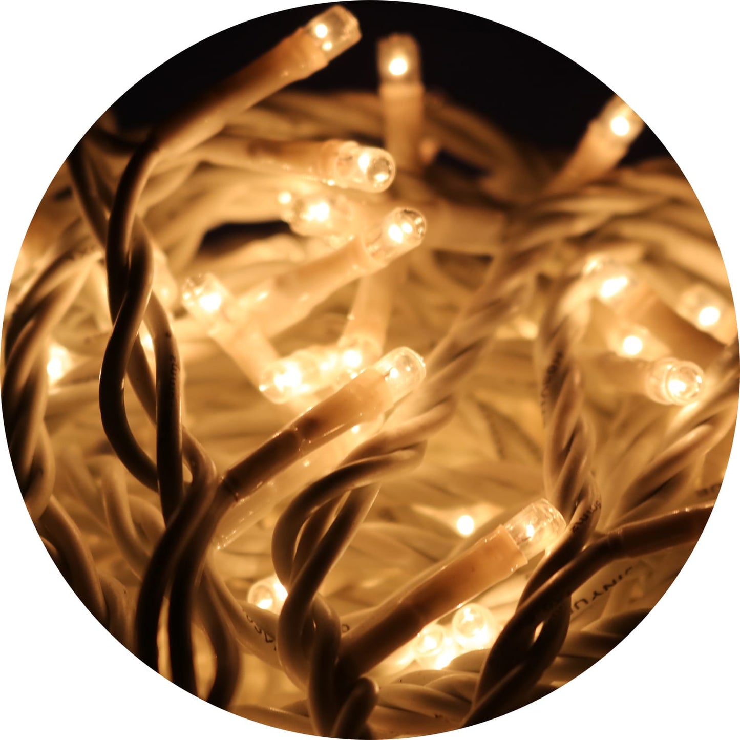 Kalėdinės lemputės 240 LED miniatiūrinės su programatoriumi, šiltai baltos, dekoracija