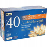 Kalėdinės lemputės "JUMBO" 40 LED žvakutės Šiltai balta 8,9 m Šventinės Goliat