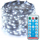 SAULĖS ŽIBINTELIAI "RYŽIAI" 50M 500 LED sodas girliandos LED ŽIBINTELIAI