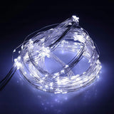 SAULĖS ŽIBINTELIAI "RYŽIAI" 50M 500 LED sodas girliandos LED ŽIBINTELIAI