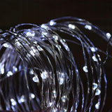 SAULĖS ŽIBINTELIAI "RYŽIAI" 50M 500 LED sodas girliandos LED ŽIBINTELIAI