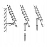 SAULĖS ŽIBINTELIAI "RYŽIAI" 50M 500 LED sodas girliandos LED ŽIBINTELIAI