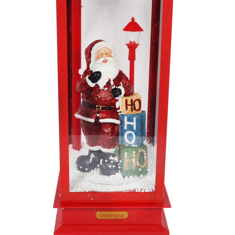 Žibintas su muzika, Kalėdinė LED dekoracija Kalėdų senelis Goliat