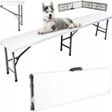 Sulankstomas banketinis sodo suolas-lagaminas 180 cm