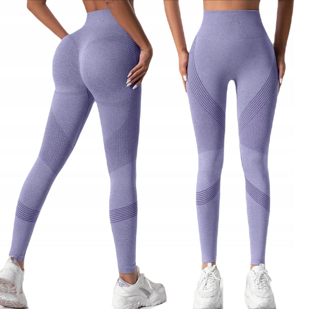 MOTERŲ LEGINGSAI, AUKŠTAS JUOSMUO, SPORTINIAI, TRENIRUOČIŲ, PUSH UP, M