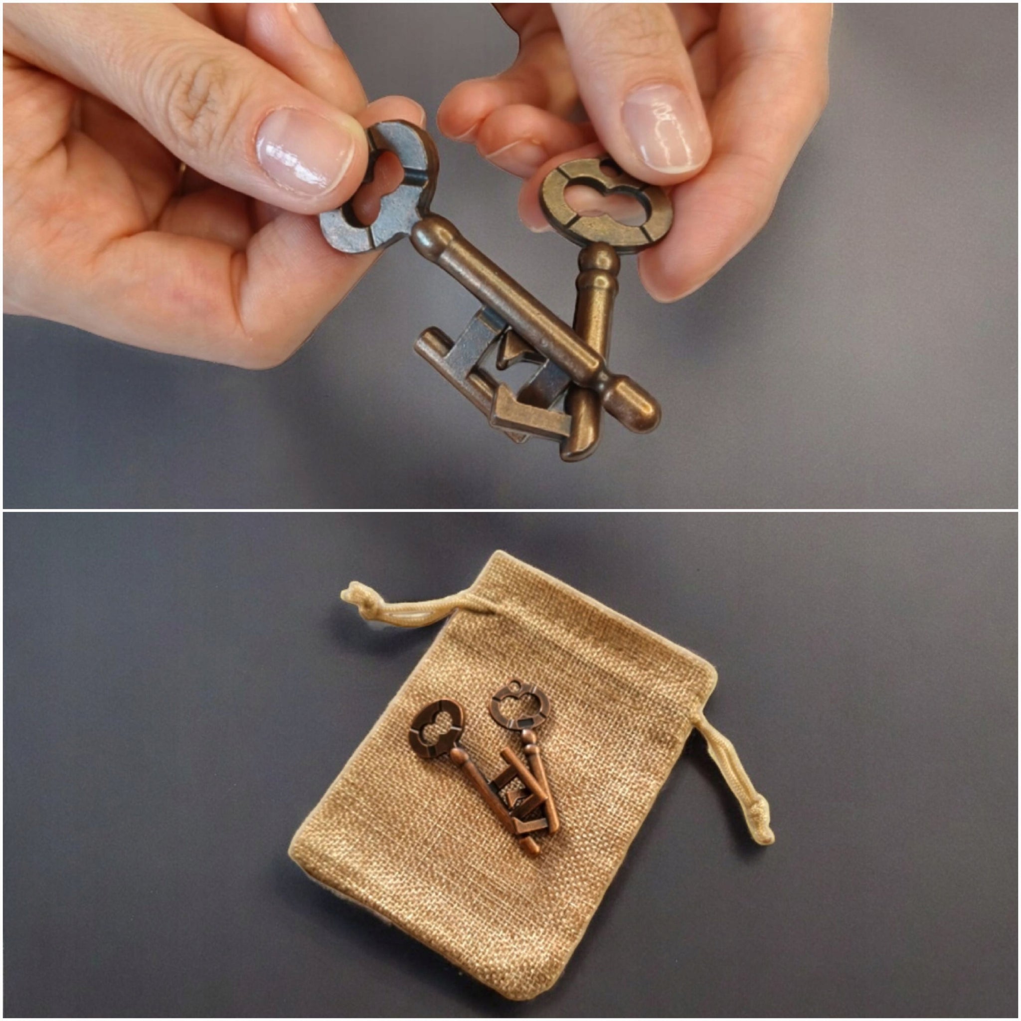 LOGIC BOX magnetiniai akmenukai + didelis metalo ir medžio galvosūkių rinkinys