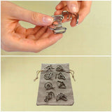 LOGIC BOX magnetiniai akmenukai + didelis metalo ir medžio galvosūkių rinkinys