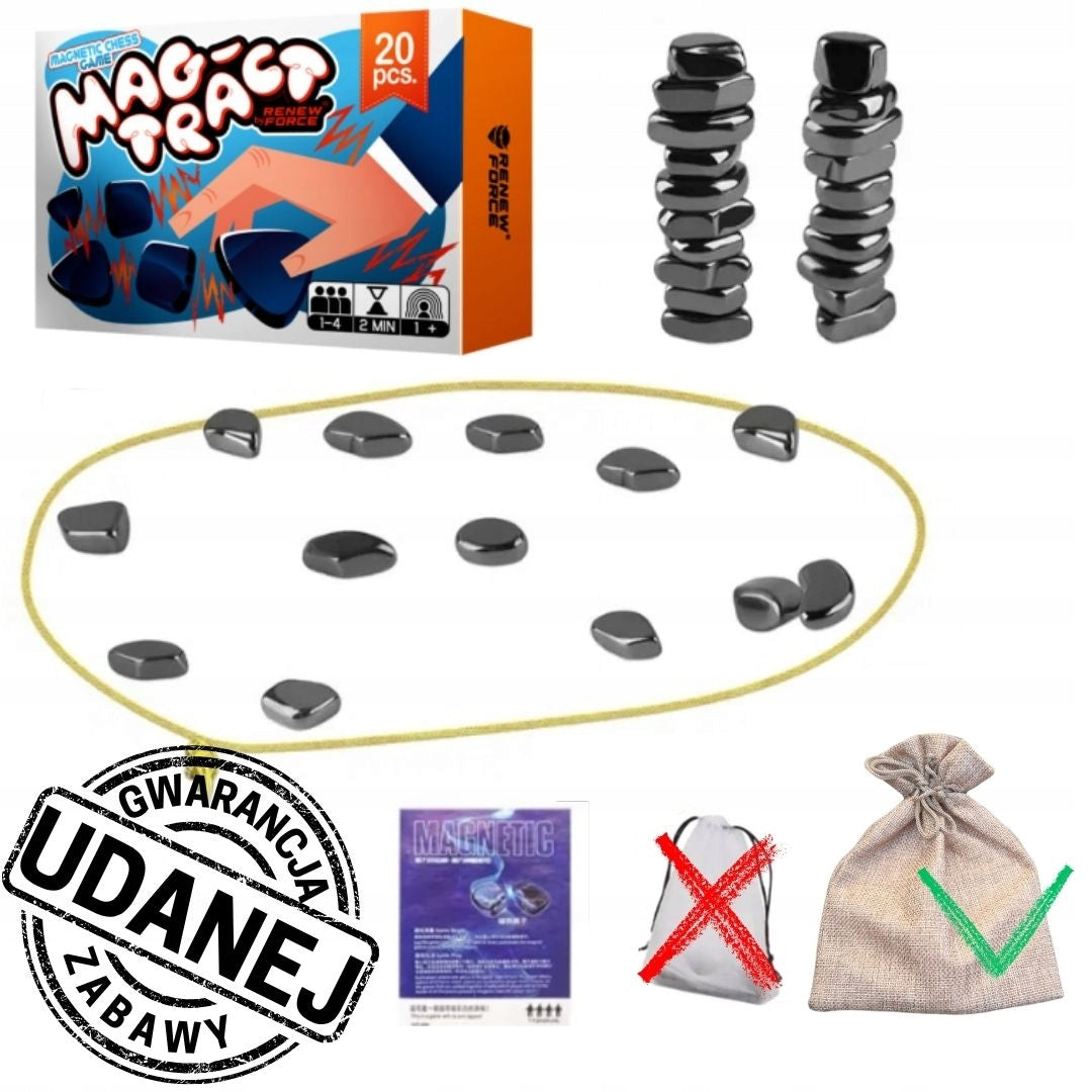 LOGIC BOX magnetiniai akmenukai + didelis metalo ir medžio galvosūkių rinkinys