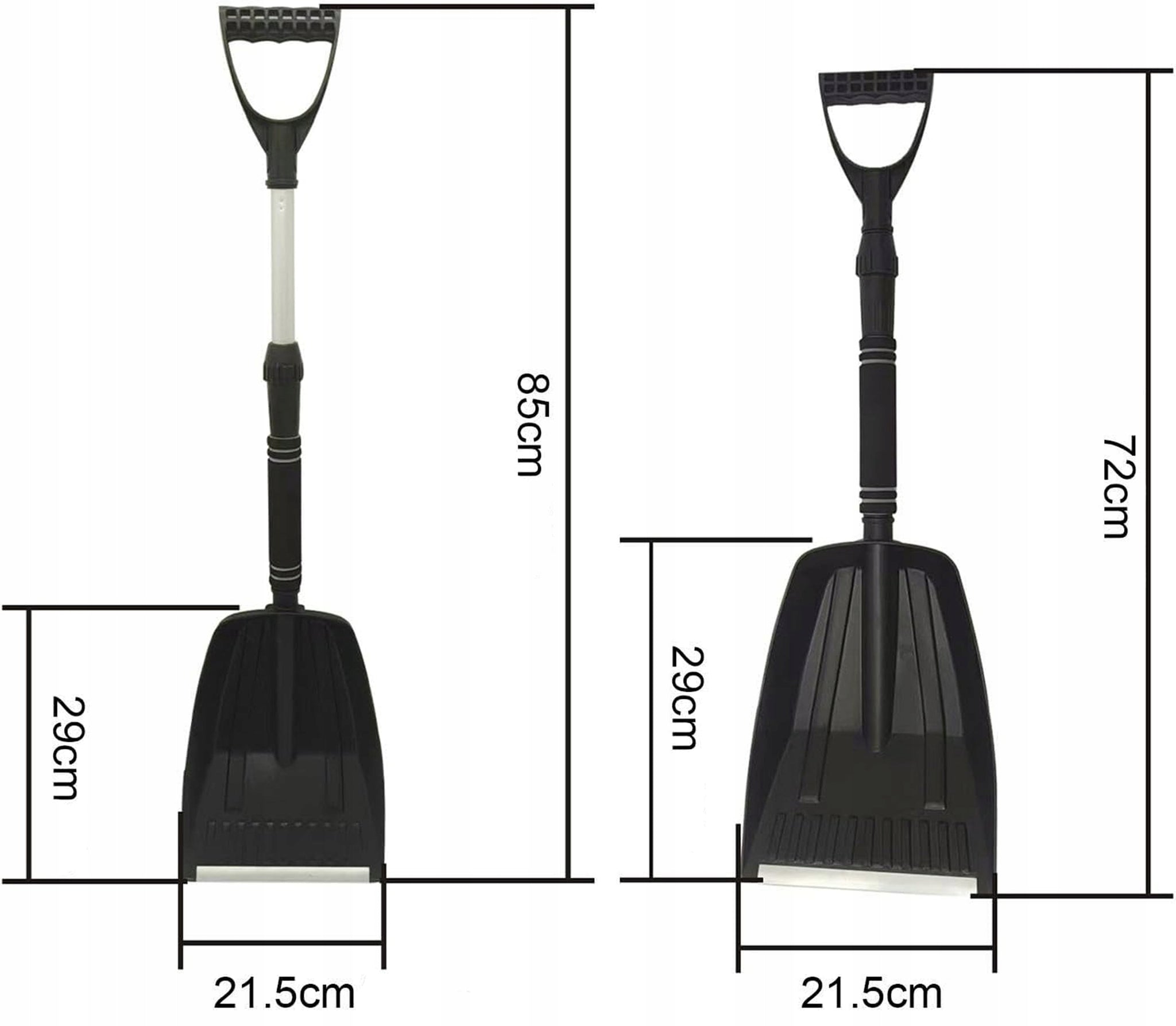 Sniego kastuvas automobiliui, tvirtas, sulankstomas, mini, sniego valymui