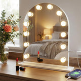 Makiažo veidrodis su Holivudo LED apšvietimu STOVINTIS 50x40 cm DOVANA