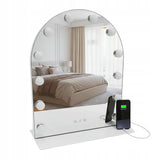 Makiažo veidrodis su Holivudo LED apšvietimu STOVINTIS 50x40 cm DOVANA