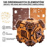 Dėlionė Tesseract "Escape Room" Dėžutė Medinė Dėlionė 3D Wooden.City