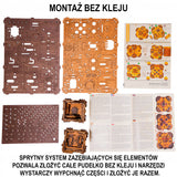 Dėlionė Tesseract "Escape Room" Dėžutė Medinė Dėlionė 3D Wooden.City