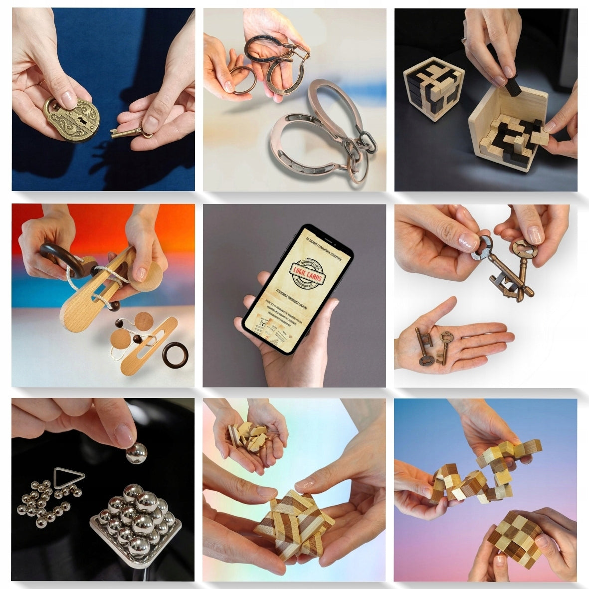 Loginiai galvosūkiai, dovana Kalėdoms po eglute paaugliui, IQ LOGIC BAG