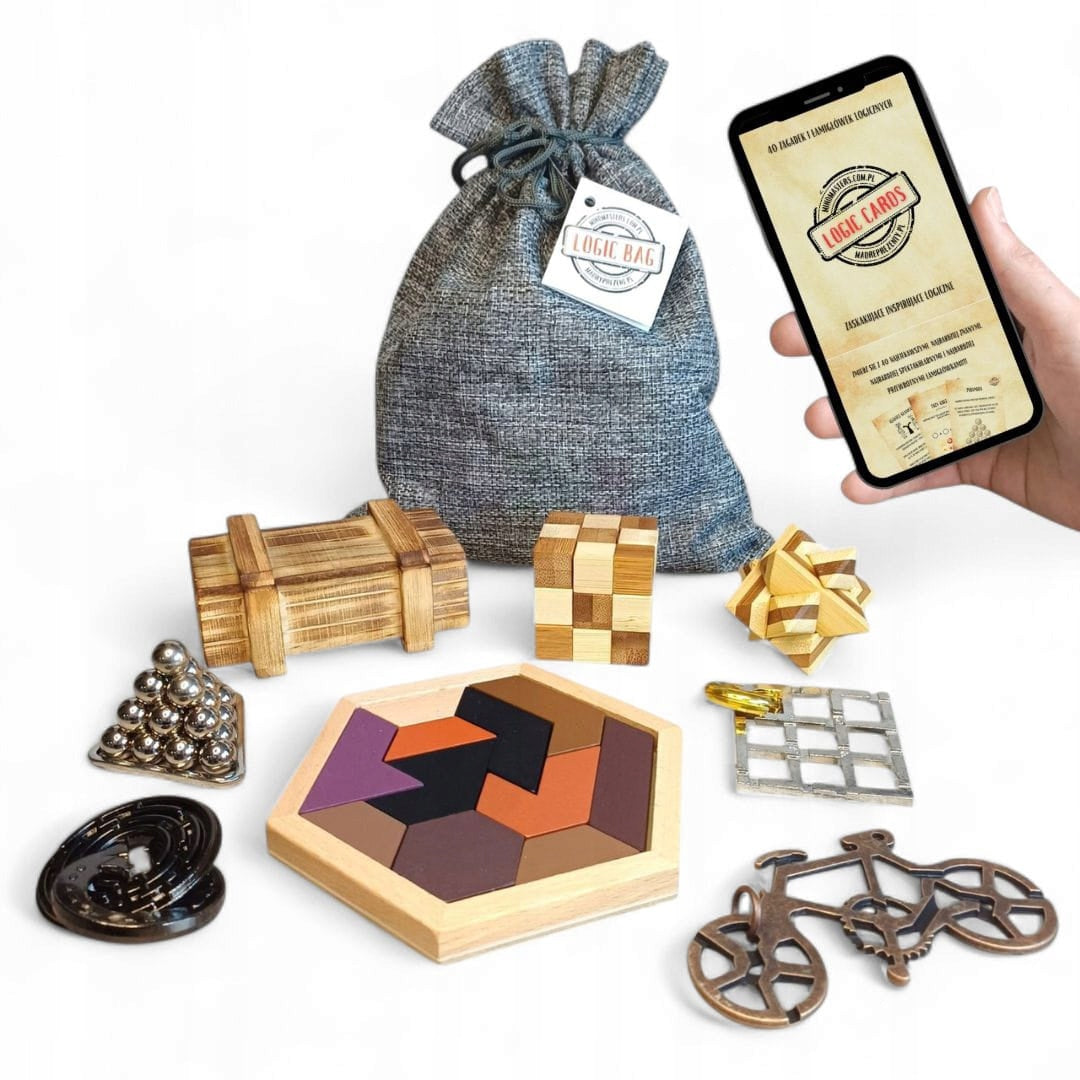 Dėlionė dovana paaugliui, tėčiui, broliui, Kalėdos LOGIC BAG xmas_hit_offers