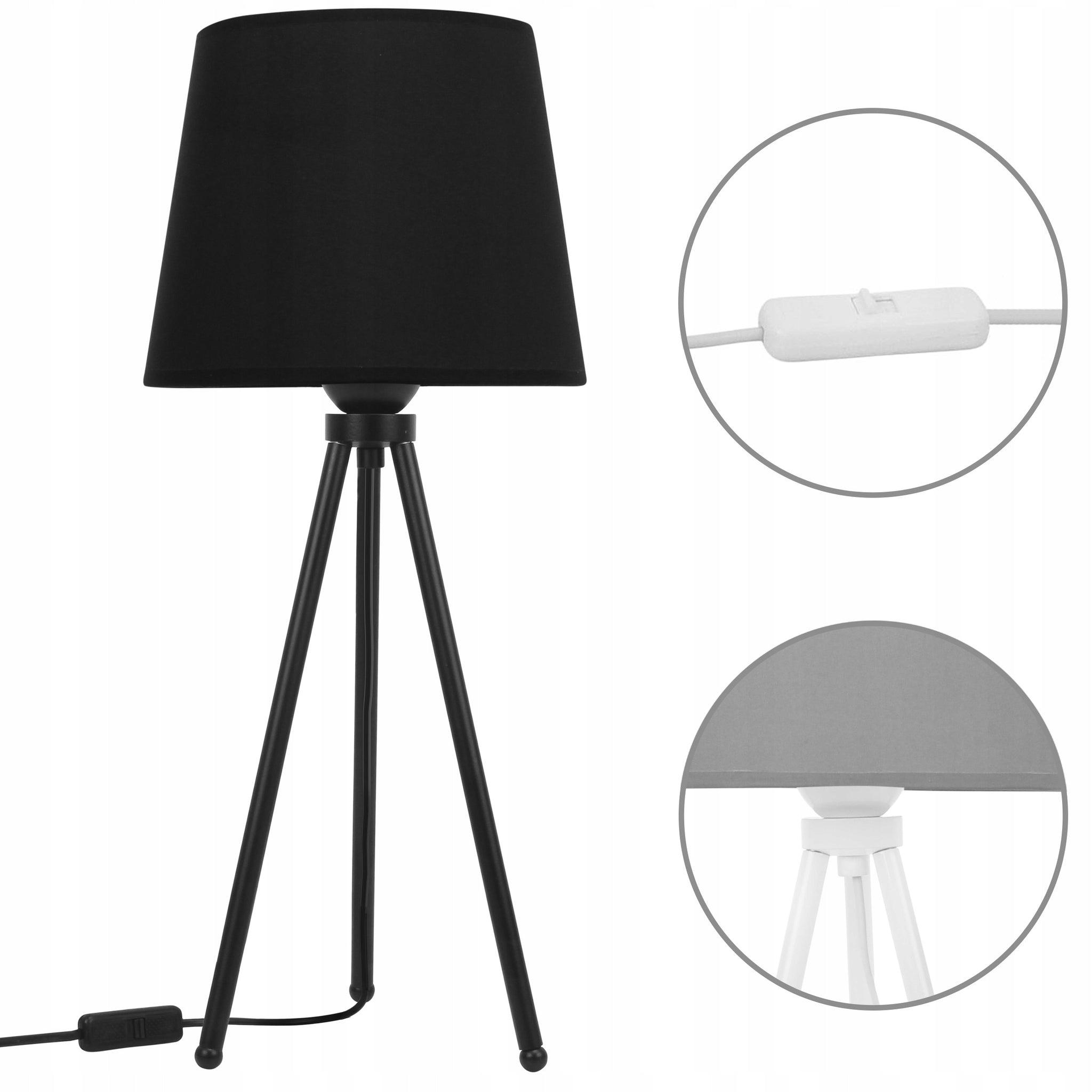 STALINĖ LEMPA NAKTINĖ TRIKOJĖ 49cm E27