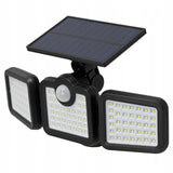 Lauko LED Saulės Prožektorius su Judesio ir Sutemų Jutikliais bei Nuotolinio Valdymo Pulteliu