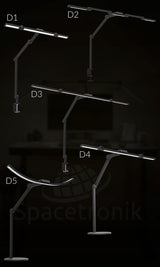 LED braižymo stalinis šviestuvas, šviesos spalvos temperatūros reguliavimas Glow D1